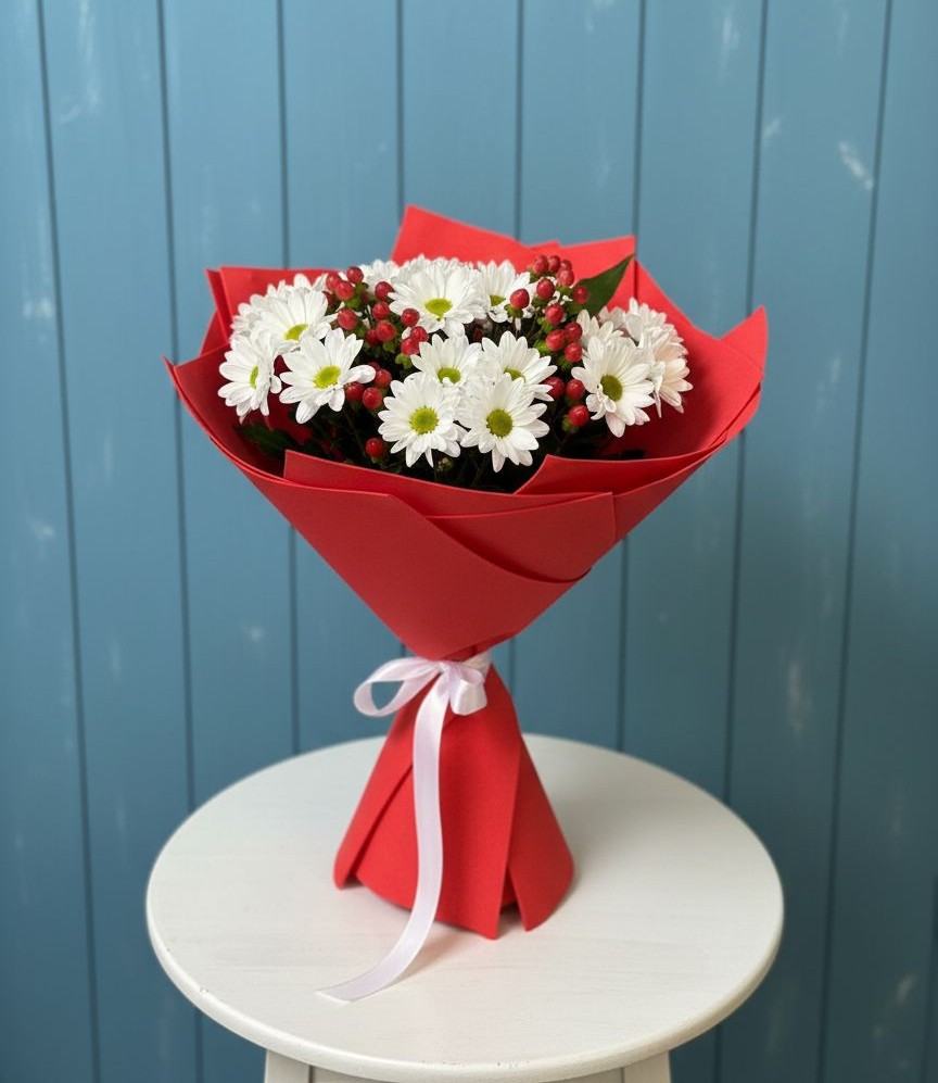 Букет цветов из: Хризантемы в Тонкино