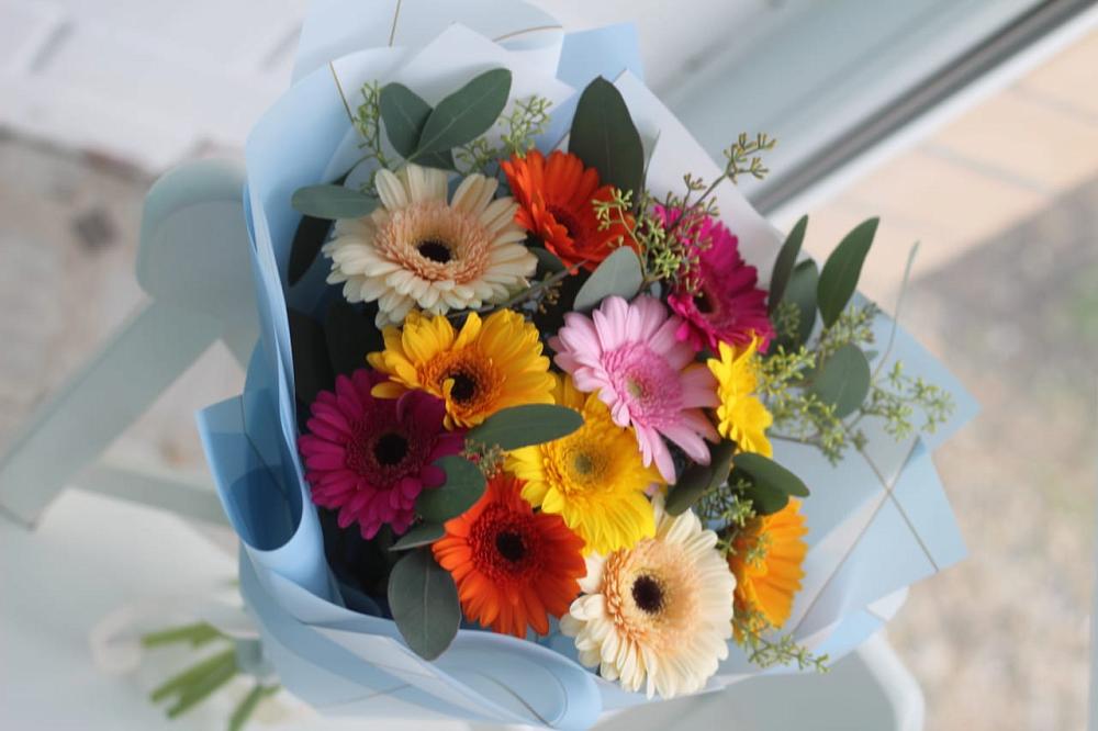 Букет цветов из: Герберы в Тонкино