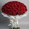 Букет 101 Красная роза Блэк Мэджик в Тонкино
