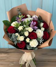 Букет цветов из:  Розы и Альстромерии в Тонкино