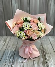 Букет цветов из:  Гвоздики, Розы и Хризантемы в Тонкино