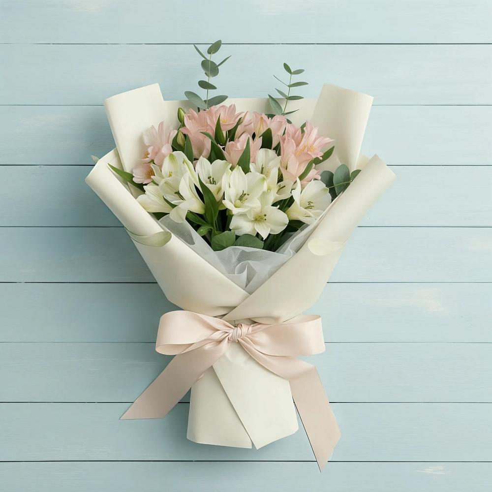 Букет цветов из: Альстромерии в Тонкино