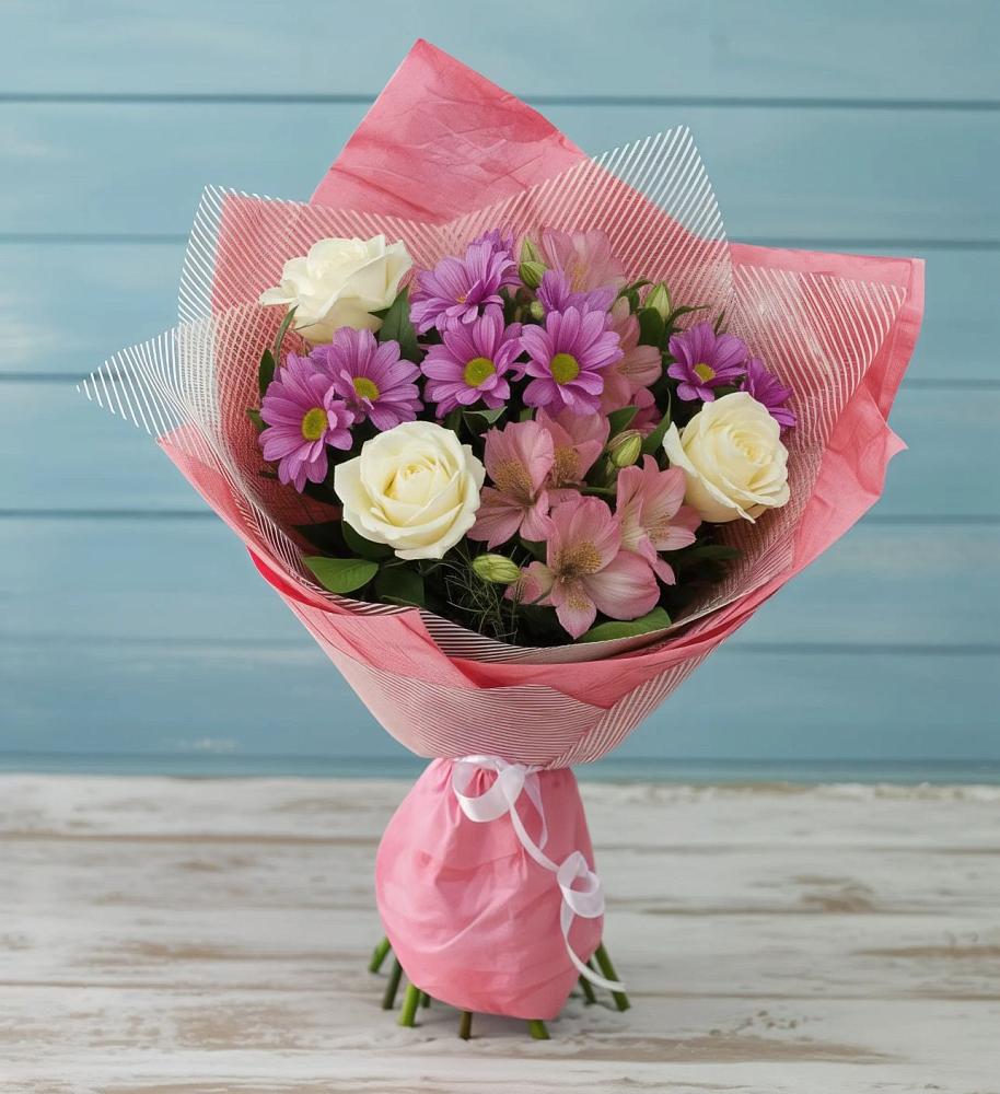 Букет цветов из: Герберы в Тонкино