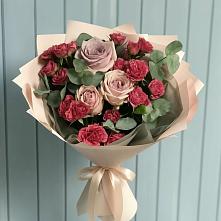 Букет цветов из:  Гвоздики и Розы в Тонкино