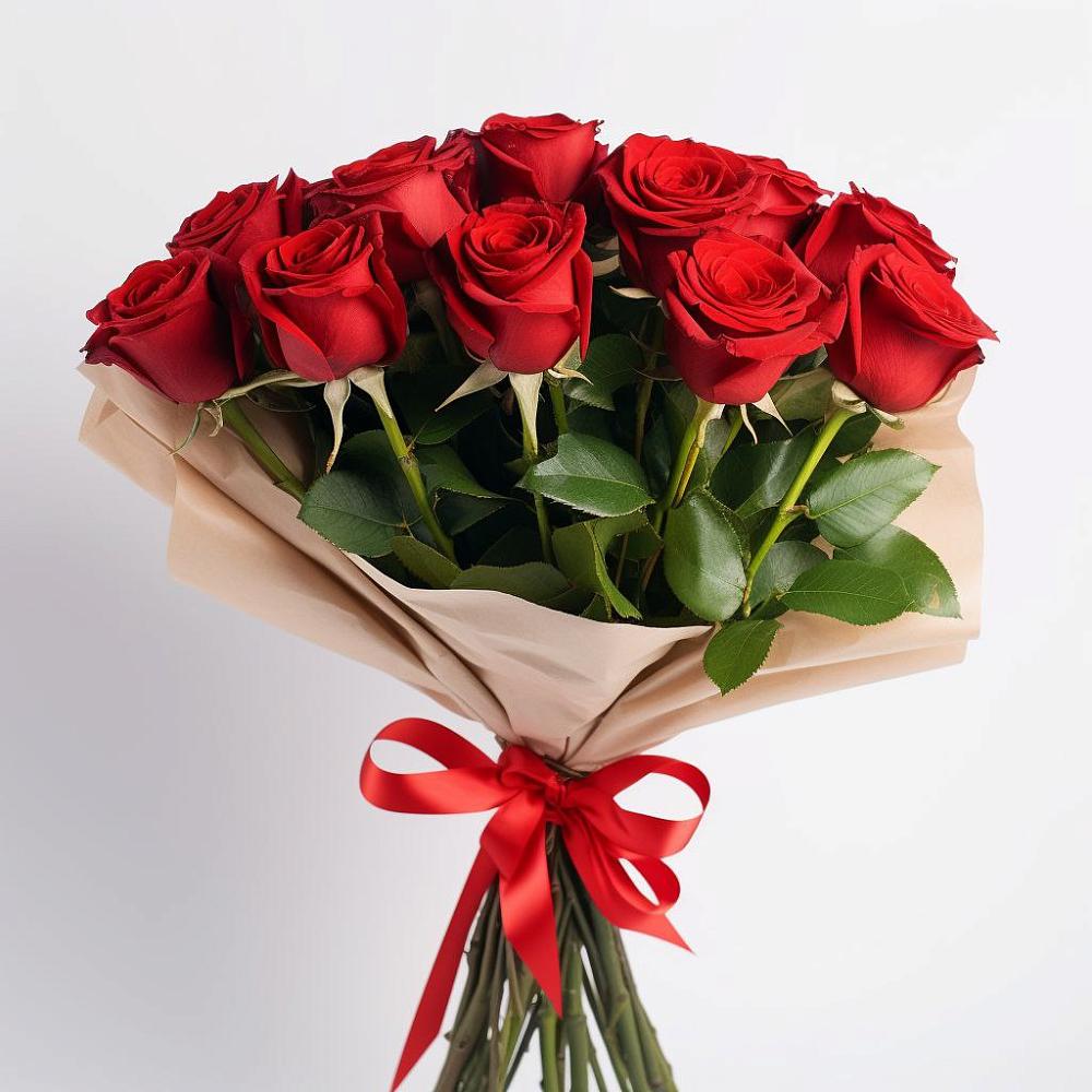 Букет 11 Красных роз Эдлесс Лав в Тонкино