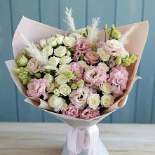 Букет цветов из:  Альстромерии и Розы в Тонкино