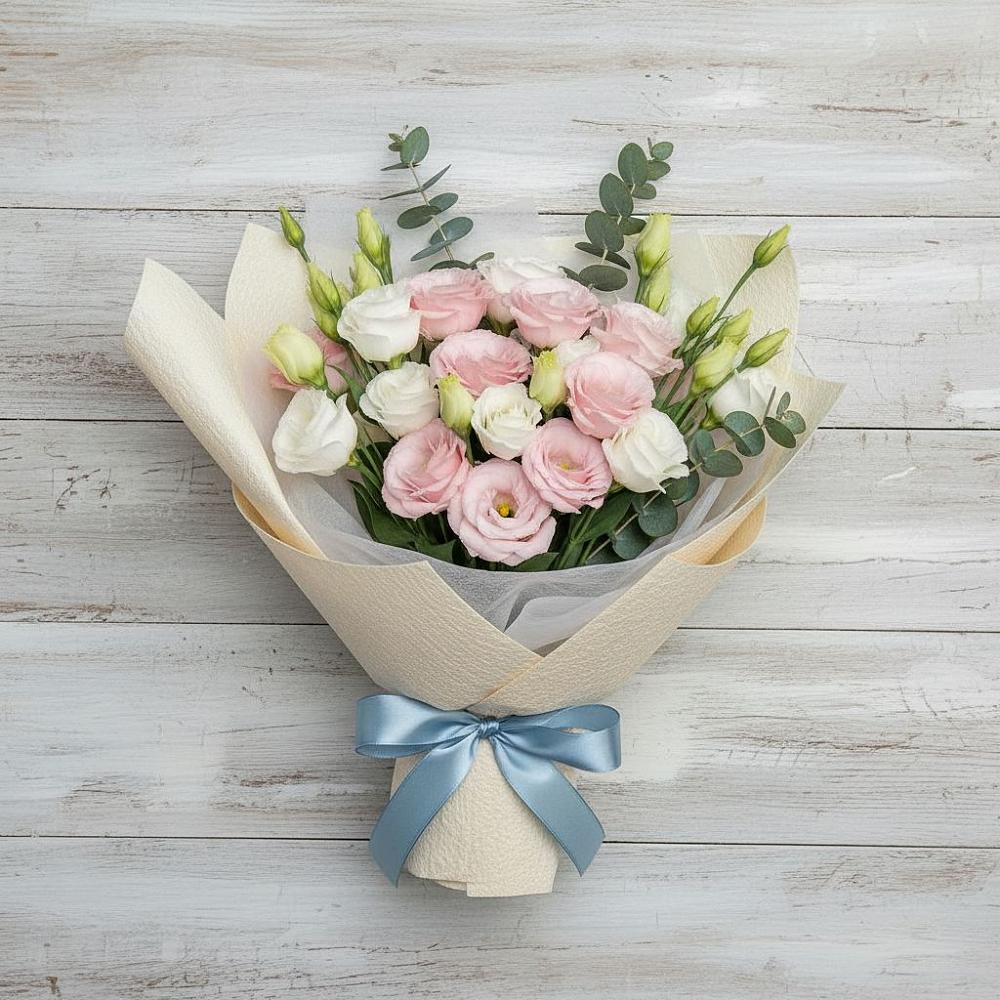 Букет цветов из: Лизиантусы в Тонкино